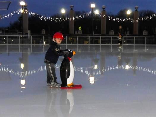 Ice skating at Washington Harbour