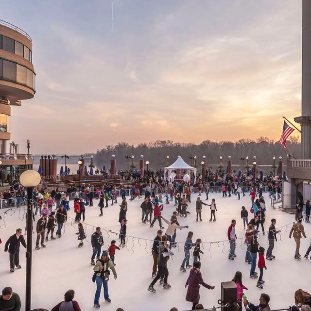 Ice skating at The Washington Harbour