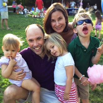 Tess and Laurent with their beautiful family