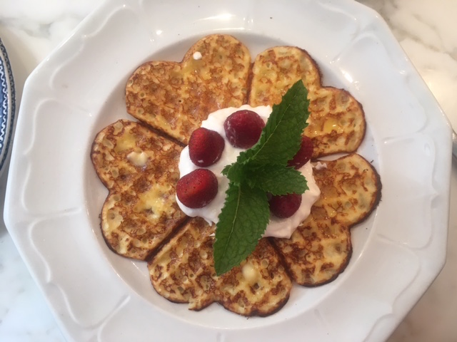 A real treat: Swedish Crepe-Style Waffles with Sweet &amp; Juicy Strawberries