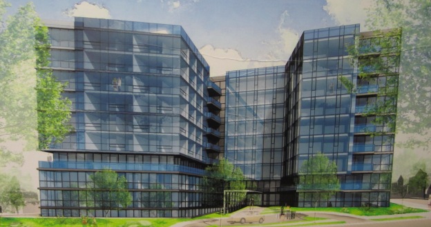 Rendering of the proposed building at Connecticut Avenue and Miltary Road