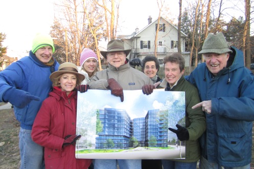 Lewis Smith, Wanda Reif, JoAnna Graham, George Gaines, Margo Robbins, Priscilla Skillman and Dan Greenberg at 5333 Conn. Ave.