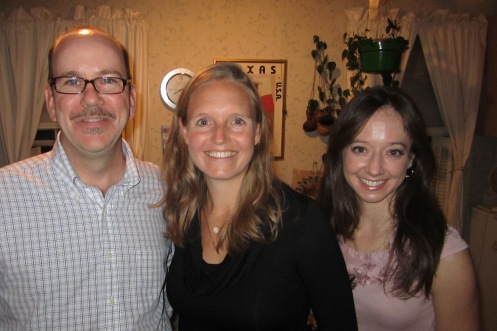 IMG_2335.JPG Potential candidate Fiona Greig (center) with Rob Halligan and an aide Stephanie Wade in Dupont Circle