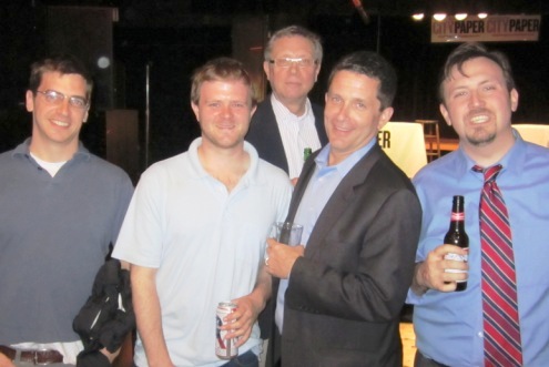 Reporters after the debate: Alan Suderman, Patrick Madden, Tom Sherwood, Mark Segraves, Mike DeBonis