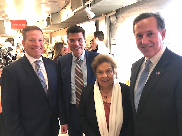 Bipartisan Policy Center&#039;s David Lapan, Jason Grumet, Rep. Donna Shalala (D-FL) and conservative former Sen. Rick Santorum (PA)