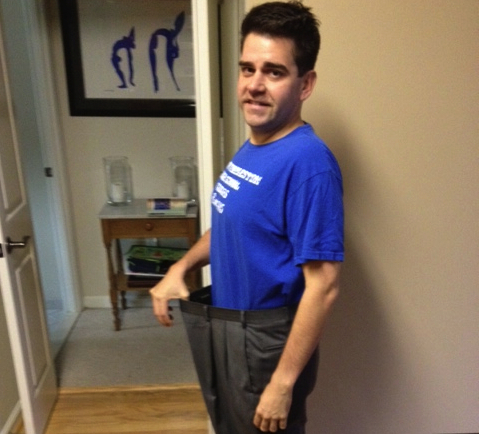Mark Indre lost 35 pounds, in part, for downloading eating to earlier in the day