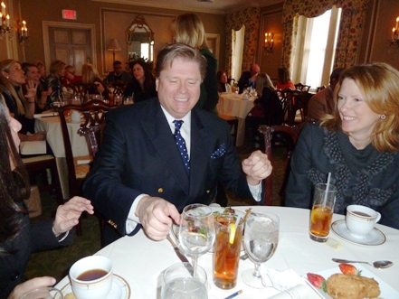 Ruth and Simon Jacobsen with Colman Riddell