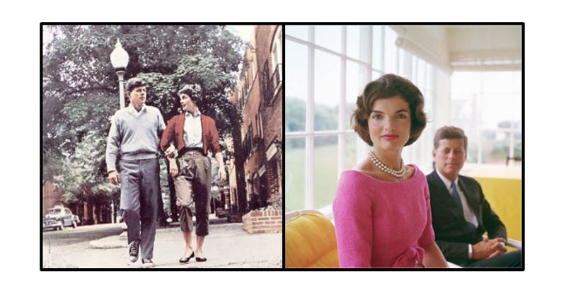 Jacqueline and Jack Kennedy