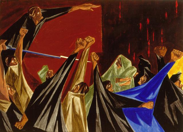 Struggle … From the History of the American People, no. 1 by Jacob Lawrence