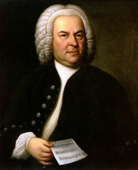 Portrait of Bach, aged 61, Haussmann, 1748