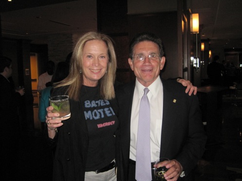 Author Carol Joynt, pictured with Georgetowner Michael Horst, following the release of Innocent Spouse