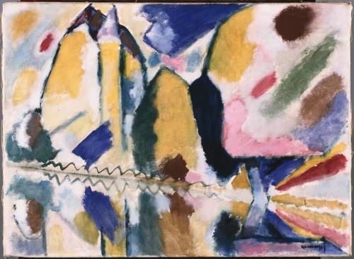 Wassily Kandinsky Autumn II (1912) Oil and oil washes on canvas