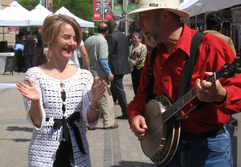 Katherine at the Capital Harvest on the Plaza Farm Market every Friday noon to 2