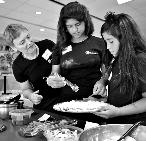 The Lab School hosted a pizza-making event this month.
