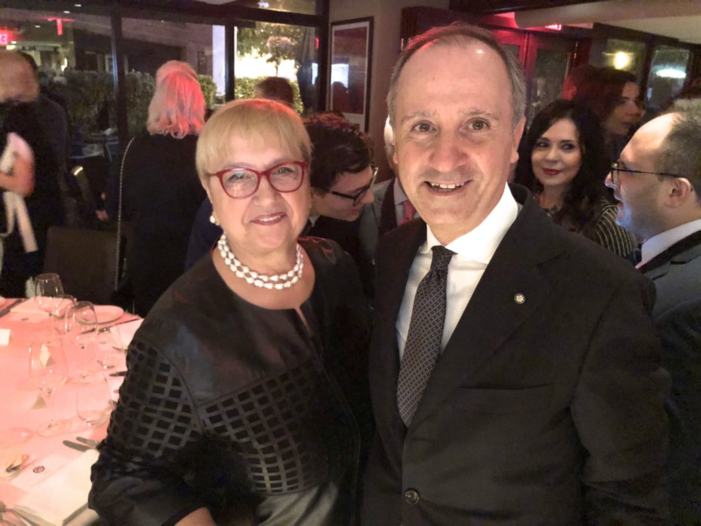 Lidia with Armando Varricchio, The Ambassador of Italy