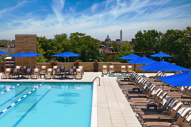 Living Well swim pool at the Washington Hilton