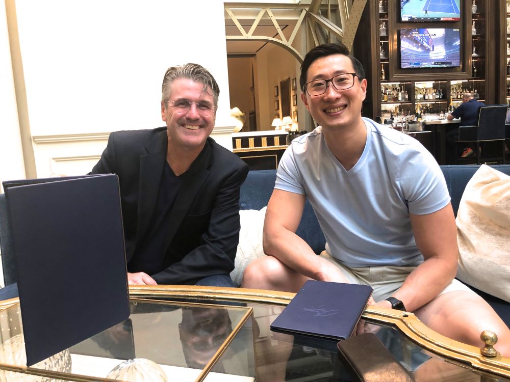 Mark Smith and CEO Richard Wang of Coding Dojo
