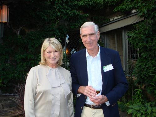 Martha Stewart and the tall guy Boyden Gray