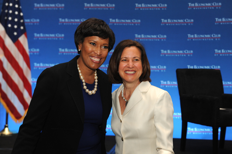 D.C. Mayor Muriel Bowser with The Georgetown Dish founder Beth Solomon