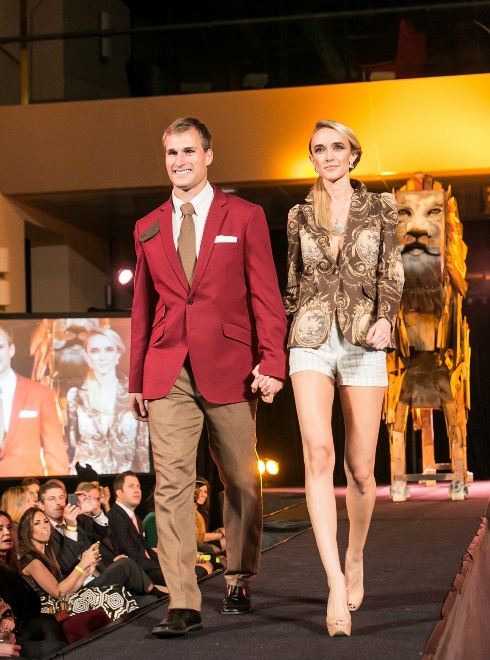 Kirk Cousins &amp; Cathleen Doyel showing fashion