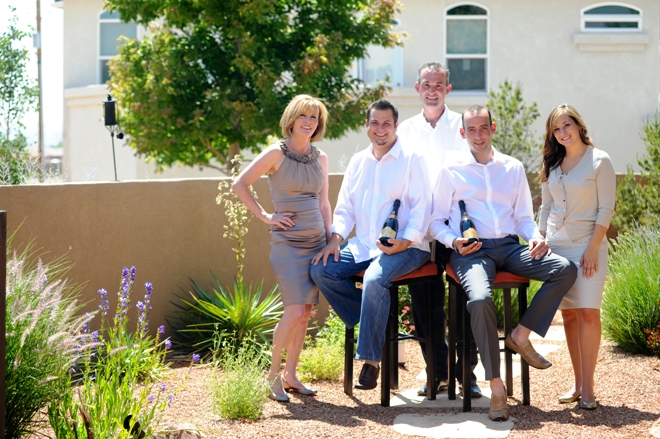 Nathalie Gruet, Sofian Himeur, Laurent Gruet, Christopher Henrich, and Laura Gruet