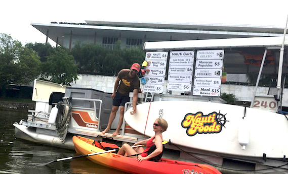 Nauti Foods - The Floating Food Truck on the Potomac with Katherine Tallmadge in a Kayak