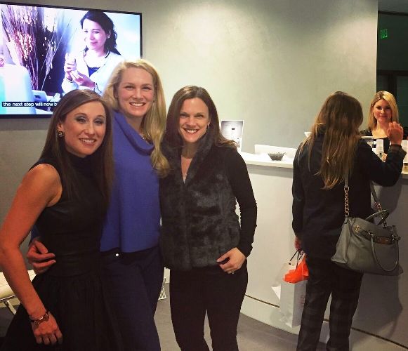 Dr. Rebecca Kazin with two of her college friends, Brooke Keenan and Karen Graham