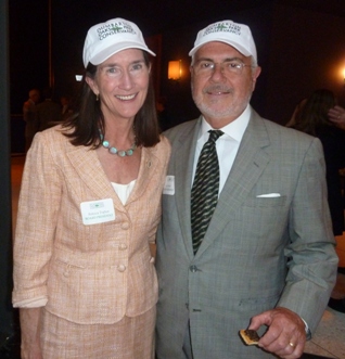 Rebecca Trafton, Dumbarton Oaks Park Conservancy president with Lou Slade