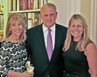 Nancy Taylor Bubes and Alan Bubes, the honorees, with host Amy Tercek