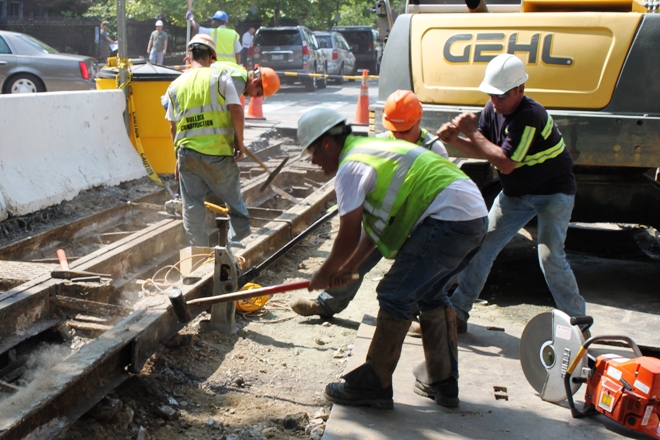 Restoring O &amp; P Street trolley tracks