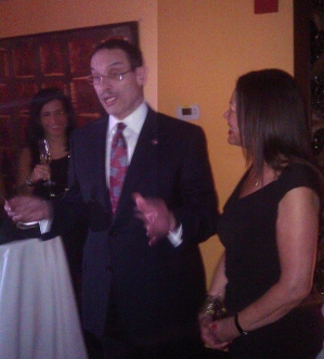Mayor Gray and Linda Greene at the birthday party