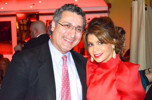 Peacock Cafe owner Shahab Farivar and Paula Abdul