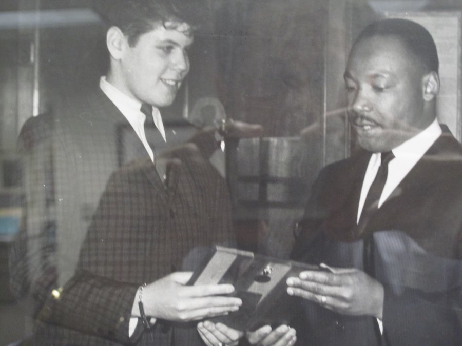 Presenting MLK Jr. with an award in February 1963 at my HS in NYC