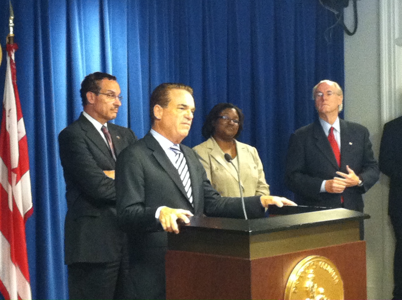 Washington native Herb Miller addresses Mayor Gray&#039;s weekly press conference