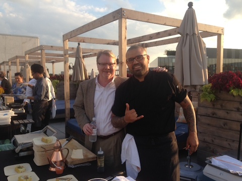 D.C. Central Kitchen CEO Mike Curtin with Pizzeria Orso Chef and Founder Will Artley