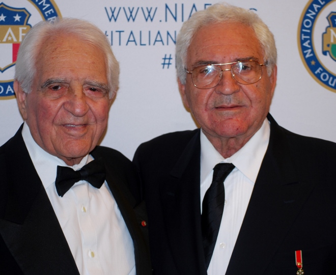 Honoree Pino Cicala (left) and his brother Melo
