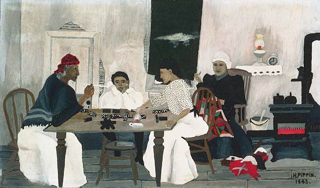 Domino Players by Horace Pippin, 1943