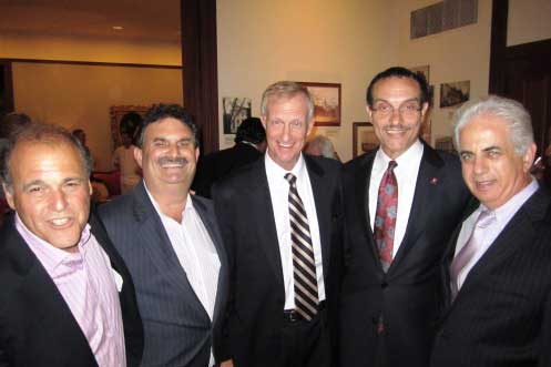 Mark Plotkin, WTOP commentator, ANC Bill Starrels, Councilmember Jack Evans, Mayor Vincent Gray, ANC Ed Solomon