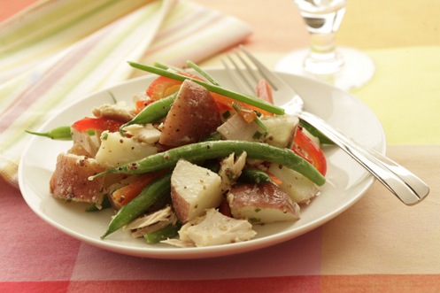 Salad of New Potatoes and Green Beans with Lemony-Garlic-Herb Mayonnaise