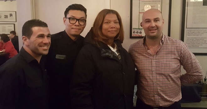 Queen Latifah with il Canale staff