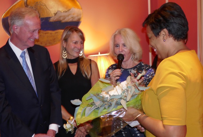 Jack Evans, Carrington Tarr, Sally Quinn and Muriel Bowser