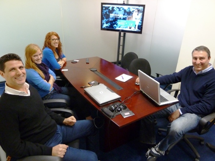 In their Georgetown Headquarters, Claudio Bazzichelli, Meghan Apfelbaum, Dina Nawas and Luca Pivato