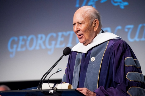 Carl Reiner receiving honorary degree