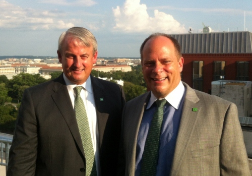 TD Bank SVP Richard Bradshaw and Regional President Brian Monday