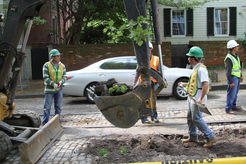 Construction continues on O and P Streets