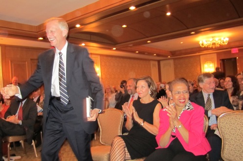 Jack, wife Michele Seiver and Congresswoman Eleanor Holmes Norton enjoy one of the roasters