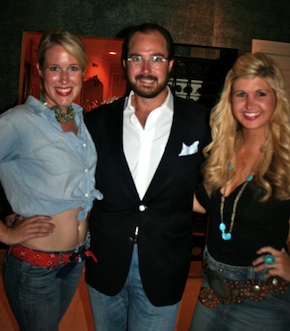 Roby Penn with Lindley Thornburg and Josie Taylor at the party