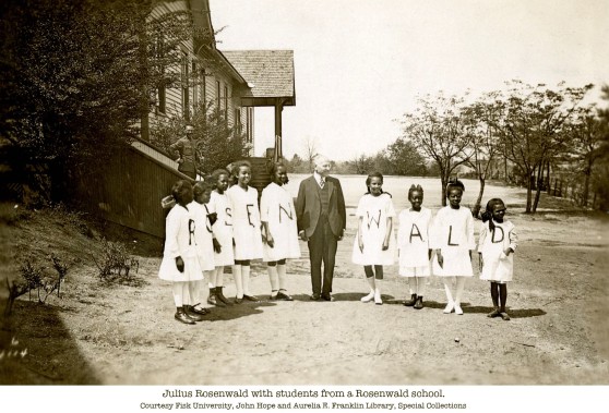 Julius Rosenwald with students