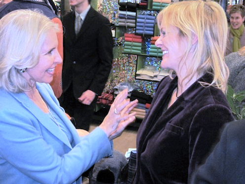 Sally Quinn, honored for her contributions to Literature &amp; Style, with Katharine Weymouth, Publisher of The Washington Post