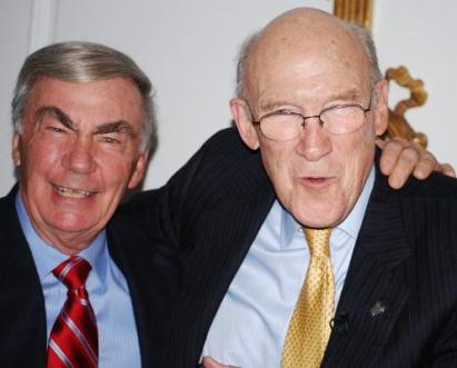 Sam Donaldson (left) and Alan Simpson